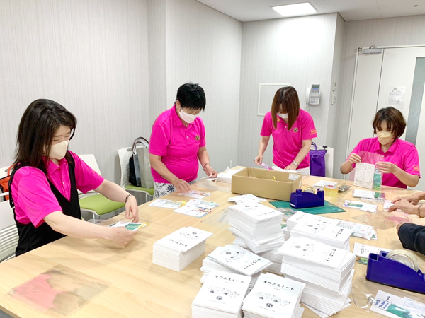 キワニスノートお届け準備