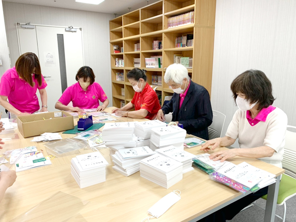 キワニスノートお届け準備